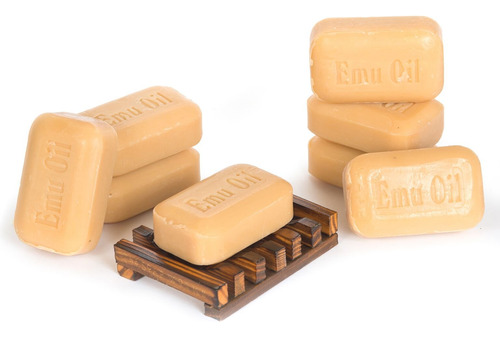 Soap Works Jabon De Barra De Aceite Emu, 8 Unidades Con Jabo