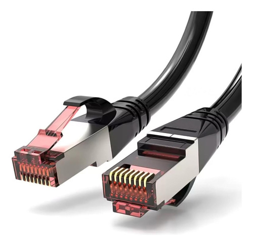 Cables De Red, Mxeba-001, 1pza, 10m, Negro, 1gbps, Cat6, Rj4