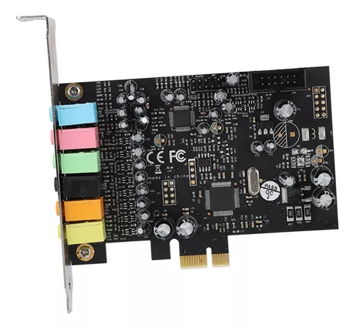 Tarjeta de Sonido BRobotix 651923, PCI Express con sonido envolvente de 5.1  canales.