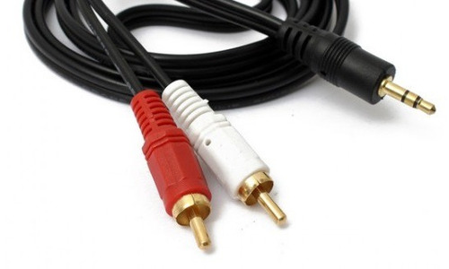 Cable Para Audio Mini Plug Stereo 2 Plug Rca 2 Mts Soldado