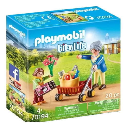 Playmobil 70194 Abuela Con Nino Pr.