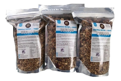 Granola Dä°te Tata - Miel Agave - 3 Bolsas De 450g C/u