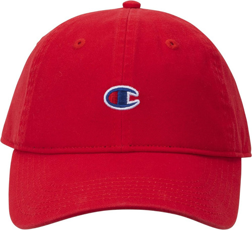 Gorra Champion Roja Logo Discreto Central Ajustable Urban