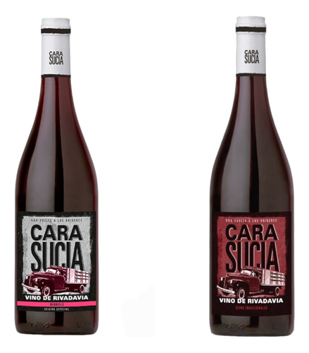 Vino Cara Sucia Cepas Trad + Nebbiolo 2 X 750 Ml - Pmd