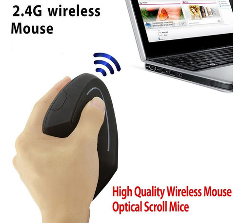 Mouse Ratón Vertical Inalámbrico Ergonómico Recargable2.4ghz