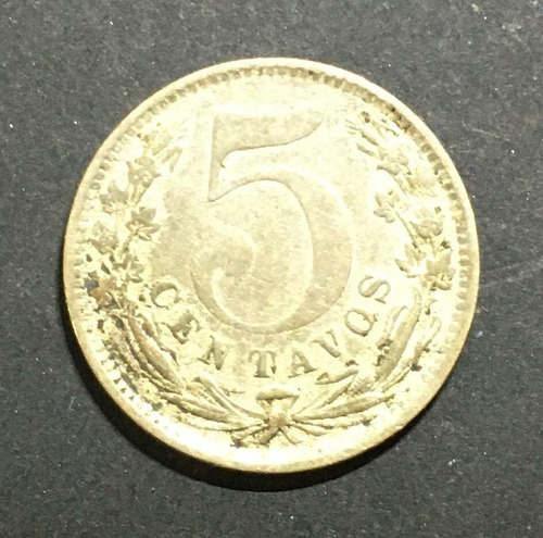 Moneda Colombia 5 Cenetavos De 1888 Escasa 