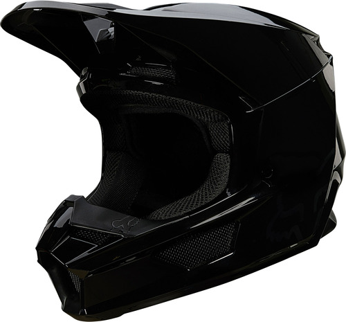 Imagen 2 de 5 de Casco Motocross Fox - V1 Plaic #26575 Negro