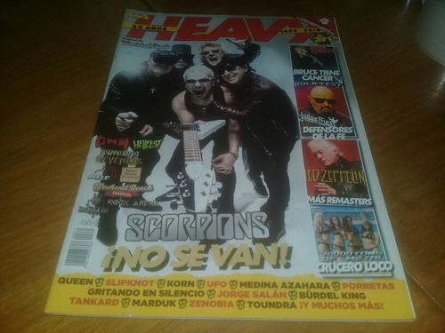 Revista La Heavy Nº 371 Scorpion Iron Maiden Judas Priest 