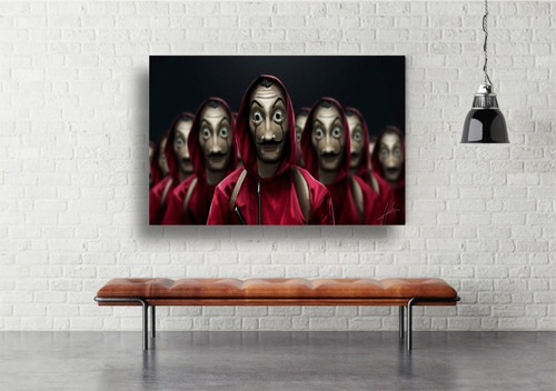 Cuadros Modernos Decorativos 0,90 X 0,60 La Casa De Papel