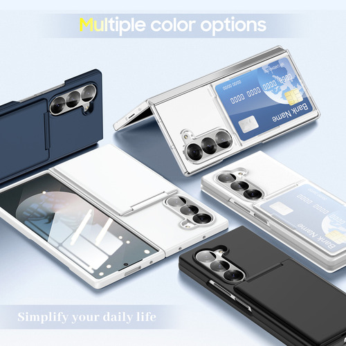 Funda De Tarjeta Originality Para Samsung Galaxy Z Fold 5 6 2025, Moderna Funda De Pc, Fundas Antigolpes Para Z Fold5