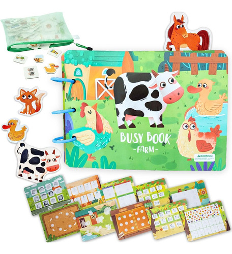 Montessori Busy Book Para Niños Pequeños Libro De Actividade