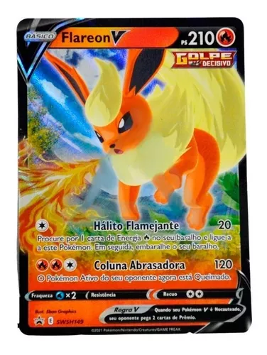 Coleção Cartas Pokemon Evoluções de Eevee Lata com 25 Cartas