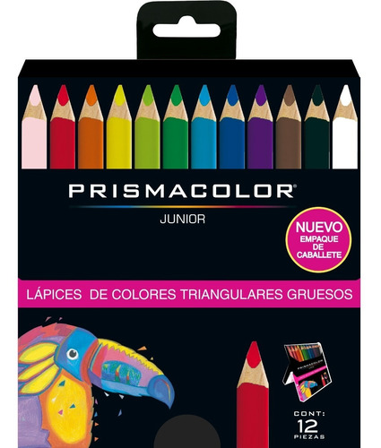 Colores Prismacolor Junior Triangulares Caja X12 Punta 5.4mm