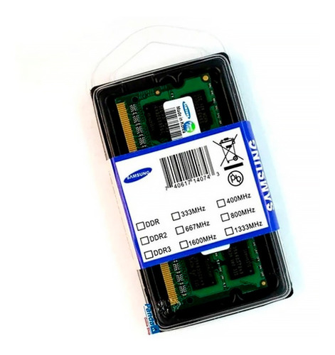 Memoria Ram Samsung Ddr3 2gb Pc3-8500 1066mhz Para Laptop
