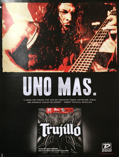 Afiche / Póster De Colección Robert Trujillo Metallica