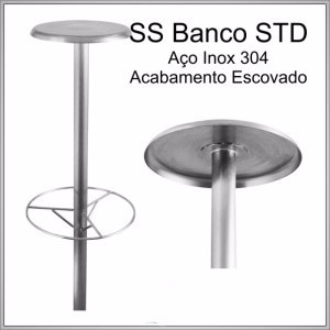 Banco De Aço Inox 304 Para Piscina * Bar Molhado *compre Já