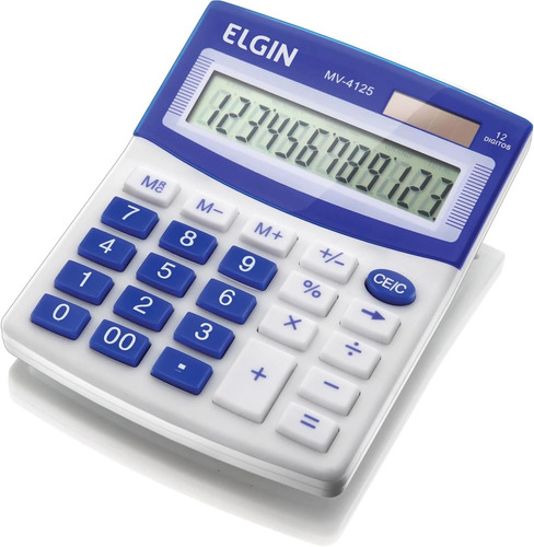 Imagem 1 de 1 de Calculadora De Mesa 12 Dígitos Elgin Mv4125 Original