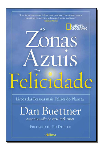 Libro Zonas Azuis Da Felicidade De Buettner Dan Nversos Edi