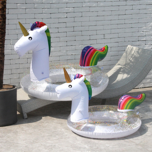 Lazo De Natación Con Forma De Unicornio Con Lentejuelas, Núm