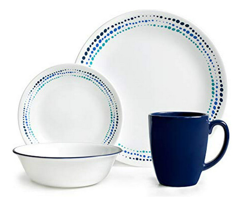 Set Vajilla Corelle Livingware Ocean Blues