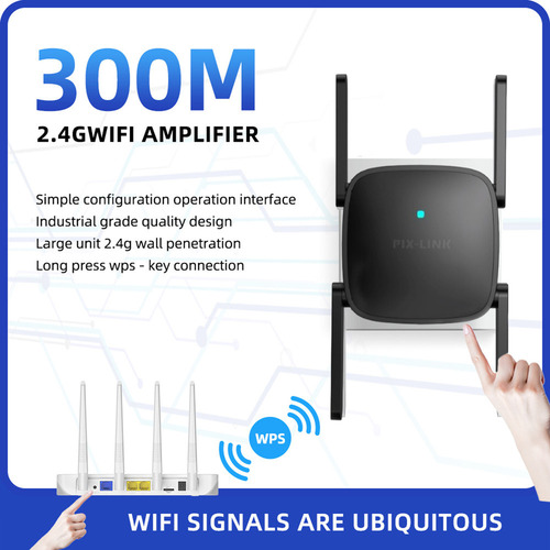 Ampliador De Señal Inalámbrico Wifi B Repeater De 300 Mbps Y