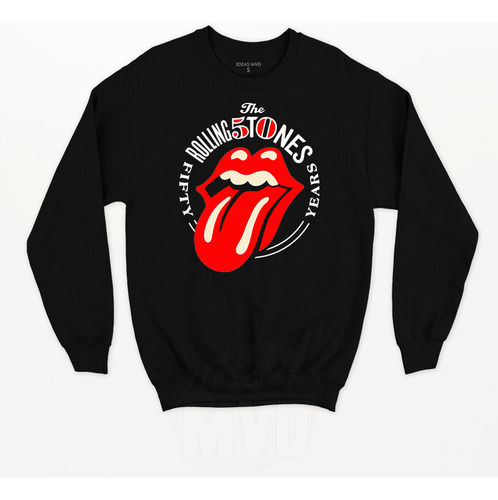 Buzo Rolling Stones 50 Años (negro:) Ideas Mvd