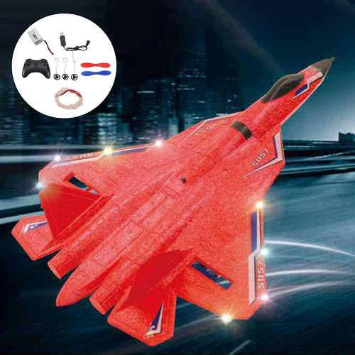 Avión De Control Remoto 2.4g Listo Su-57 Rc Drone Rc Rojo