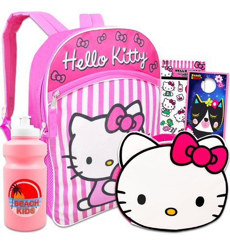 Hello Kitty Juego De Mochila Y Lonchera Para Ninas, Paquete