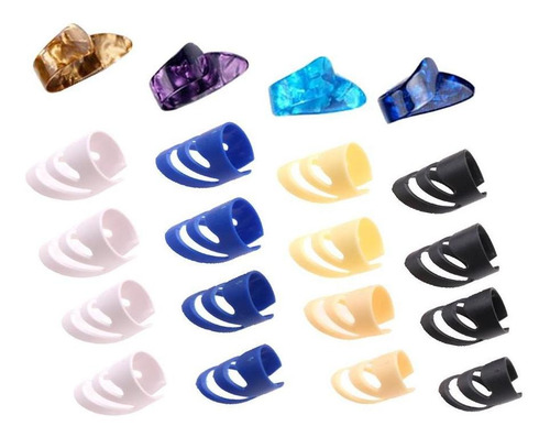 20 Púas De Guitarra Para Dedo Pulgar, Púas De Uñas, Celuloid