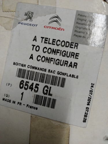 Módulo Airbag Peugeot 206 207 Original
