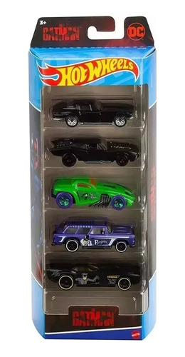 Hot Wheels Autos Originales Blister X5 Mattel Batman Nuevo