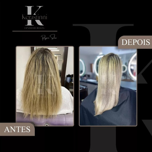 Combo Liso Perfeito Shampoo + Ativokerastinni + Máscara 1 Kg