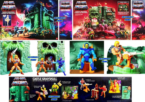 Motu Castillo Grayskull Origins Masters Of The Universe Gray