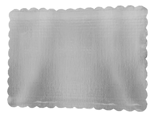 Set 50 Bases Para Pastel De Carton Rectangular 42 X 56 Cm Color Plateado