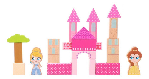 Set De Juguete Disney Princesas En Madera 20 Piezas 3