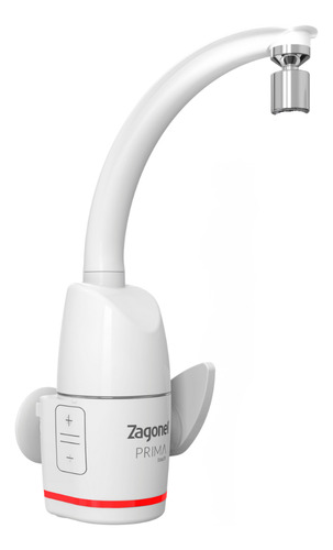 Torneira Elétrica Touch Prima Parede bancada Zagonel cor branco