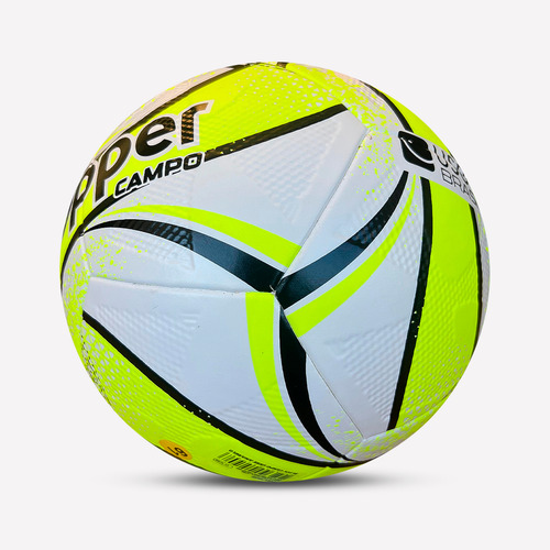 Bola De Futebol Slick Campo Usee Brasil Topper Cor Amarelo