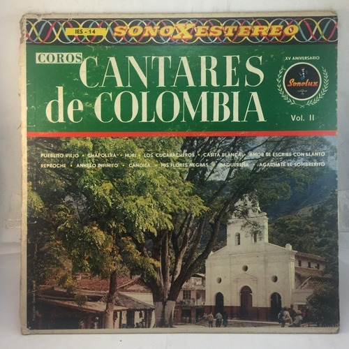 Cantares De Colombia 2 Luis Uribe Bueno - Bambuco Vinilo Lp