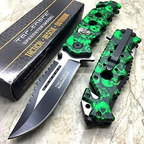 Cuchillo De Caza, Tatical/camping/verde Camuflado