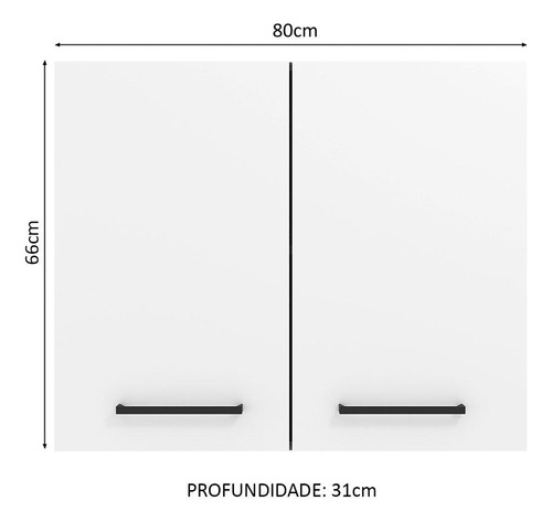 Armario de aire Agata Madesa, 80 cm, 2 puertas, rústico/blanco