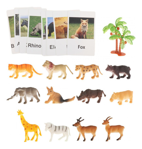 Lenguaje De Figuras De Animales Montessori Con Tarjetas Didá