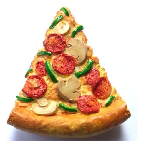 1 Imán 3d De Resina Para Pizza Para Nevera De Comida Rápida