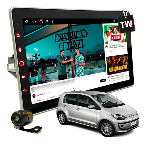 Multimídia Octacore 4+64gb Tesla Volkswagen Up 2017 À 2021