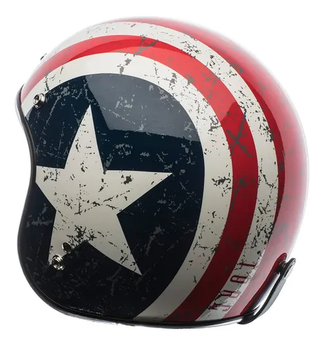 Torc T50 Route 66 Lucky 13 - Casco Abierto Con Graficos Cran