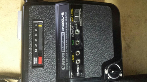 Filmadora Canon 312xl-s 8mm Canosound Com Case E Filme