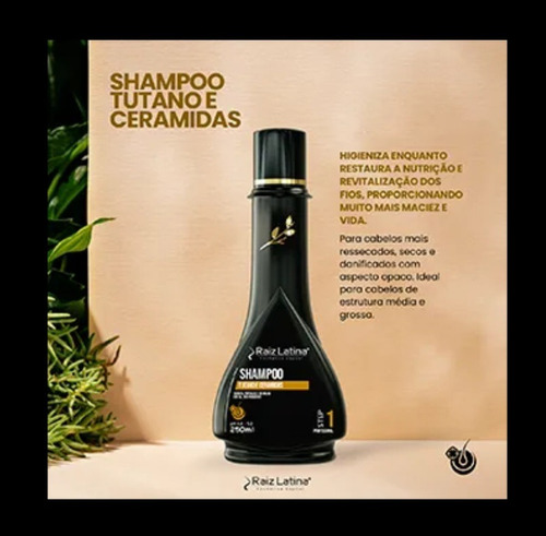 Shampoo Raiz Latina Tutano 250ml Cabelos Secos E Danificados
