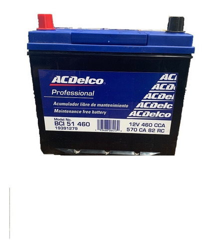 Bateria Acdelco Bci 51 / 19391279