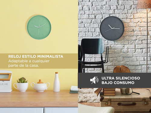 Reloj De Pared Moderno Minimalista Grande Clásico Gadnic