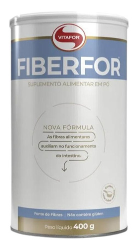 Kit 2x: Fiberfor Prebiótico Fonte De Fibras Vitafor 400g