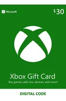 Comprar Tarjeta Digital - Xbox Gift Card 30 Usd - Solo Cuenta Eeuu